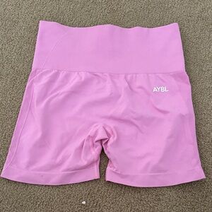 AYBL Pink High-Waist Bike Shorts